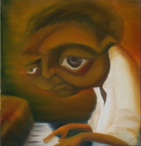 Piano man Oil Painting by Vivian Leila Campillo